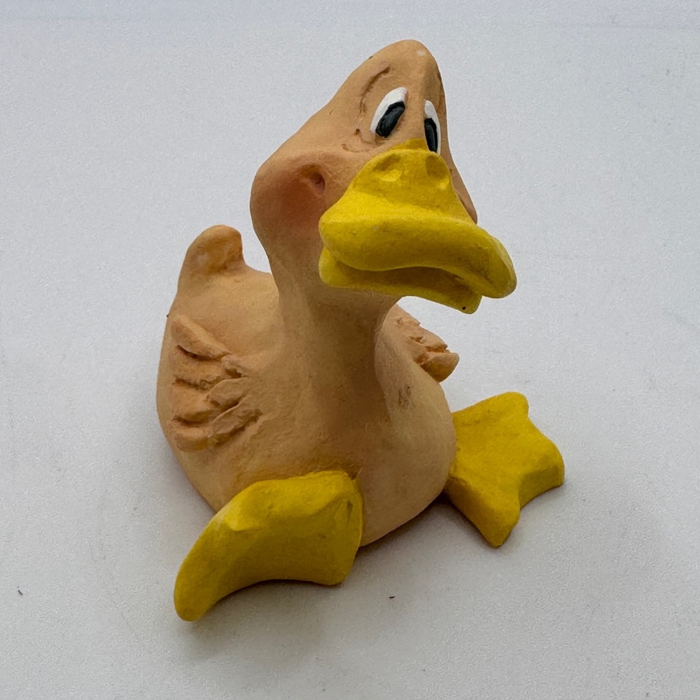 Russ Berrie Lil Luvables Sandstone Figurines Duck Collectible 1990s